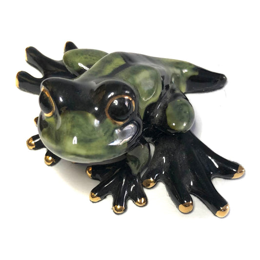 Ceramic frog figurine