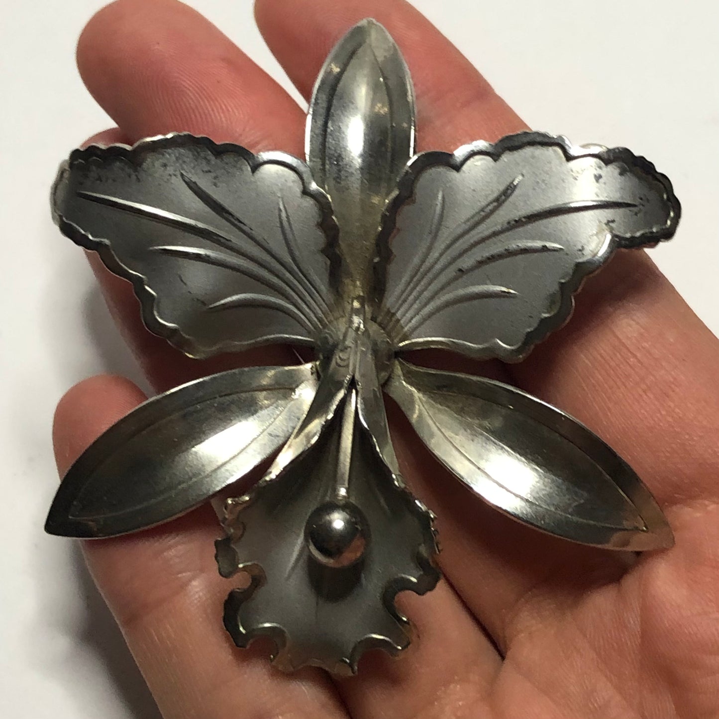 Orchid brooch